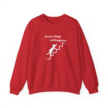 Motivational Crewneck Sweatshirt -Every Step Is Progress Inspirational Shirt