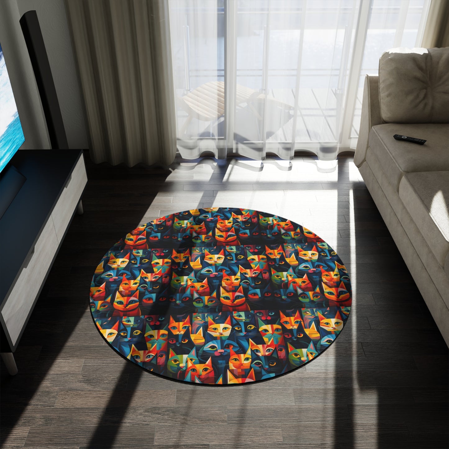 Custom Round Rug- Personalized Carpet