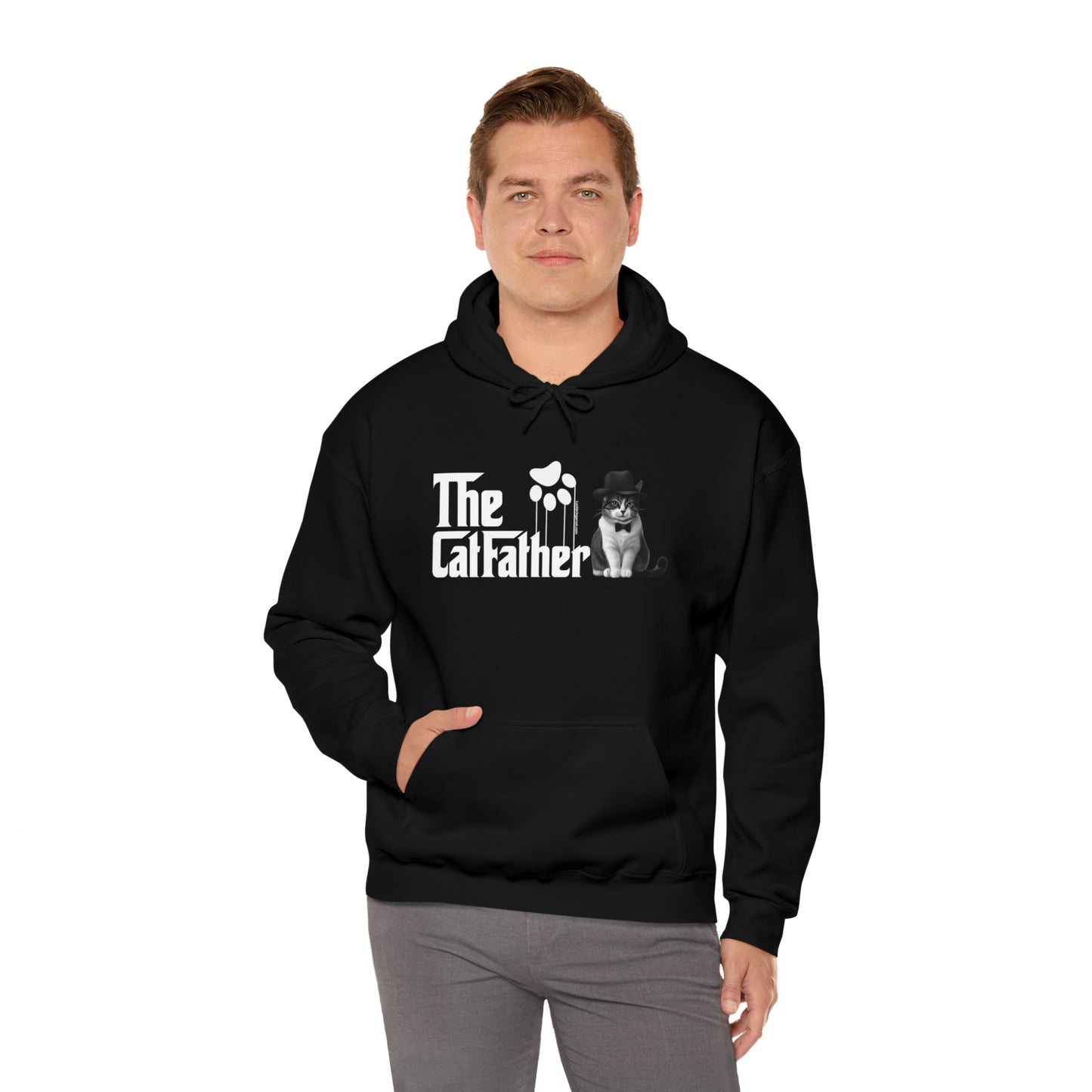 Hoodie-The Cat Father Hooded Sweatshirt