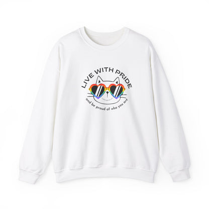 Cat Lovers Pride Sweatshirt -LGBTQ+ Community Support Shirt