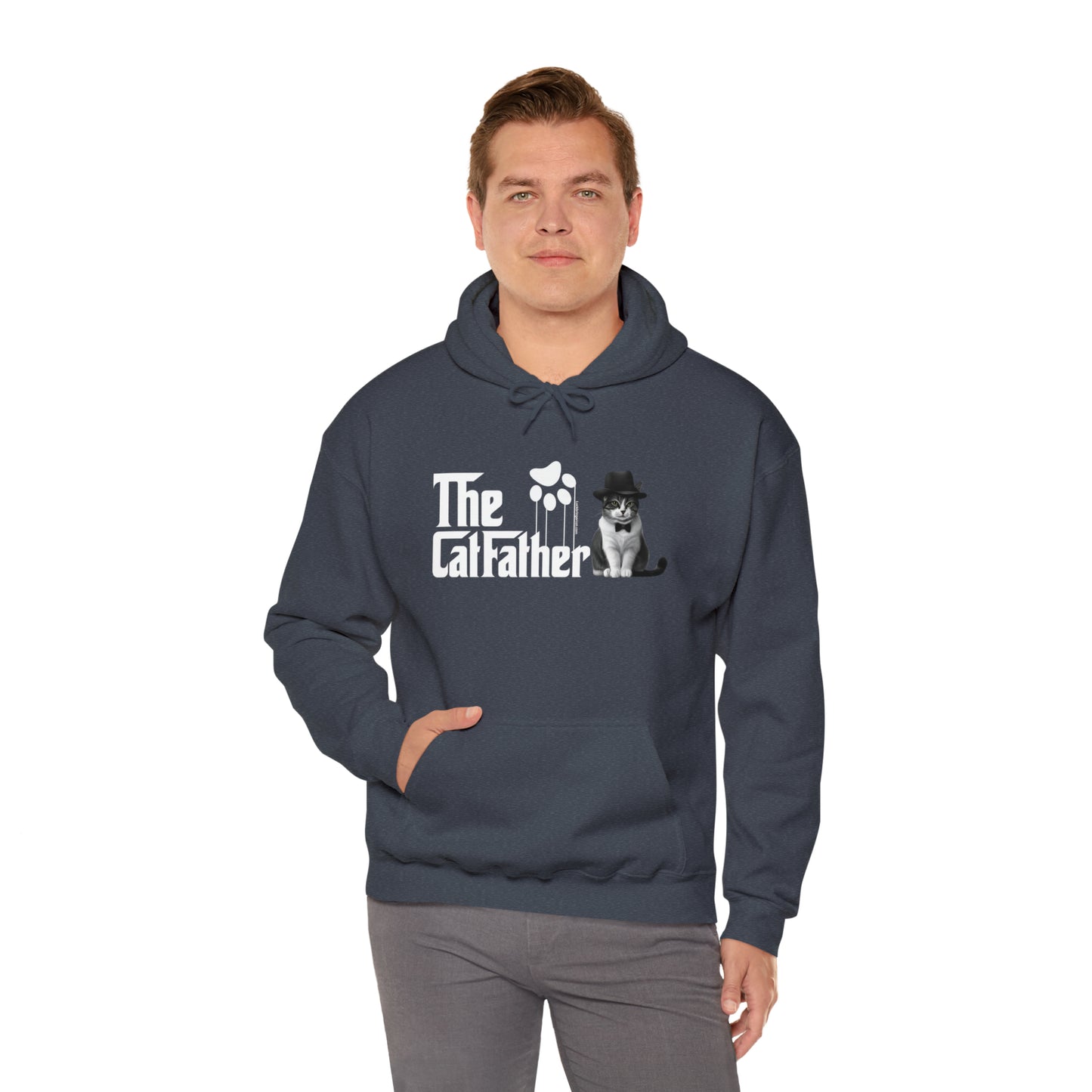 Hoodie-The Cat Father Hooded Sweatshirt