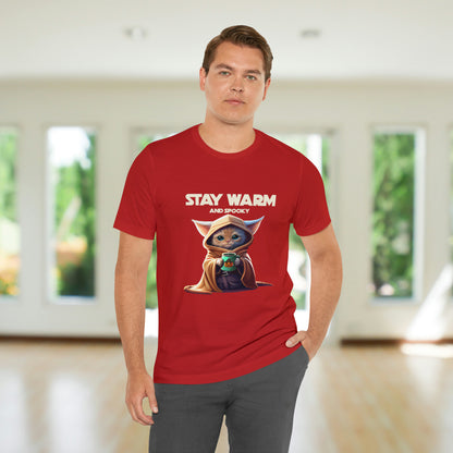 Funny Halloween Graphic T-shirt for Cat and Movie Lovers