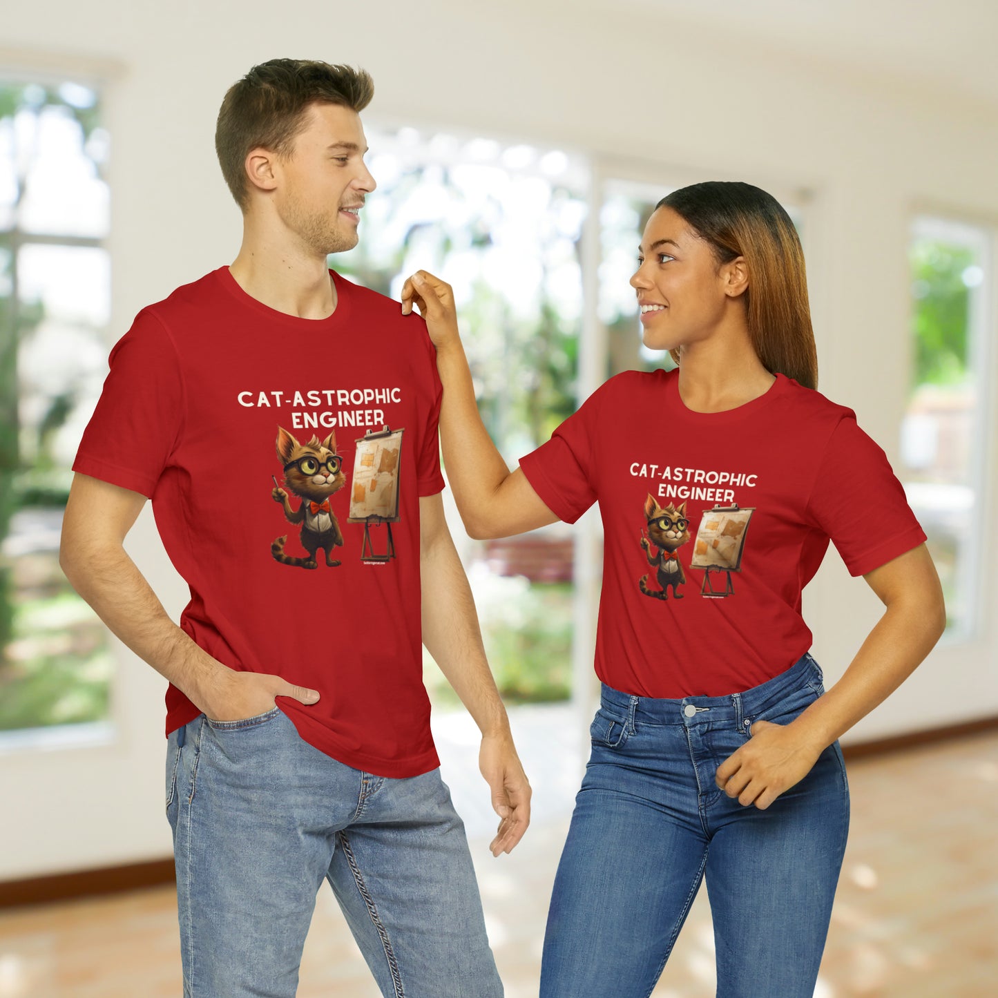 T-Shirt for Cat Lover Engineers- Funny Unisex Engineering Shirt