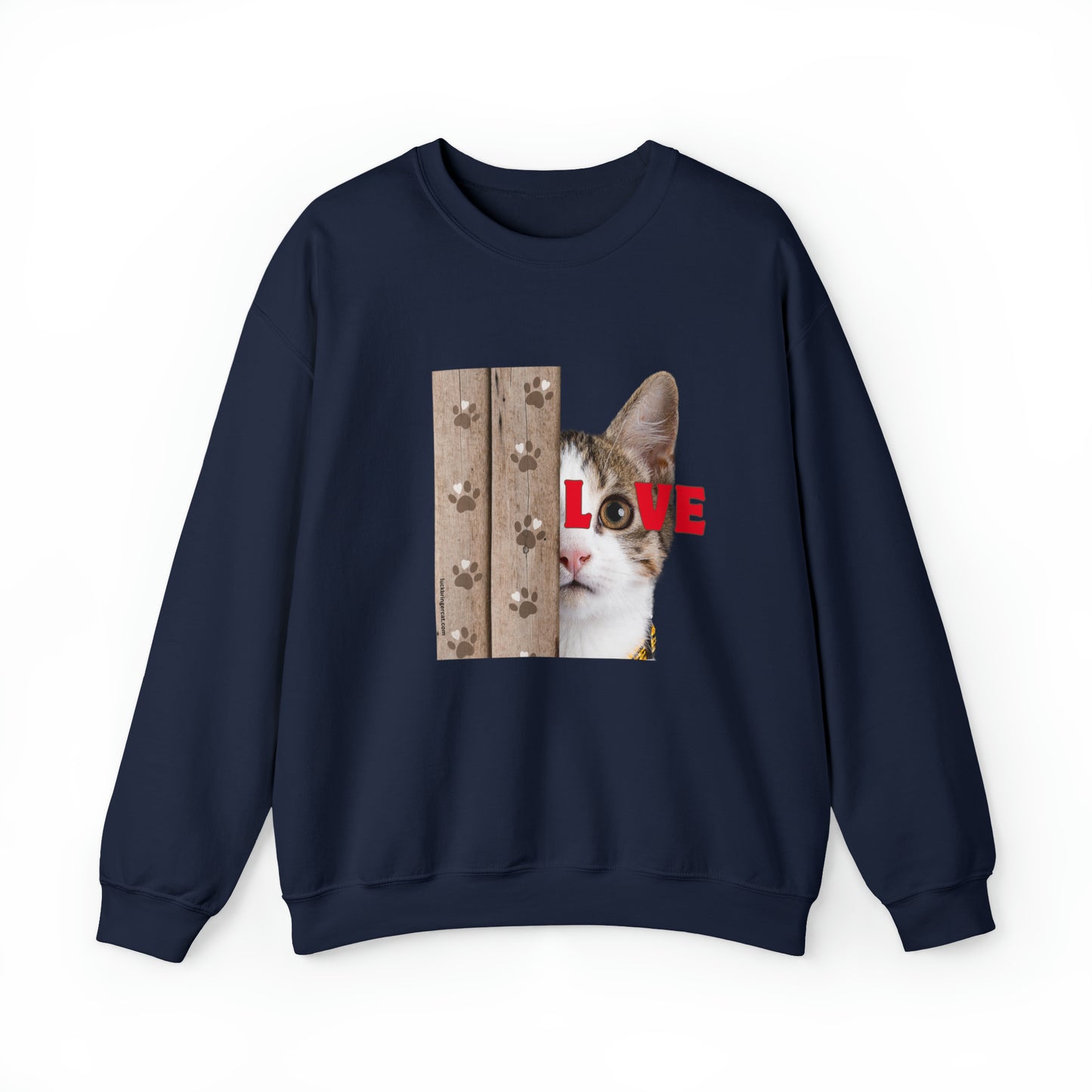 Cat Lovers Graphic Crewneck Sweatshirt