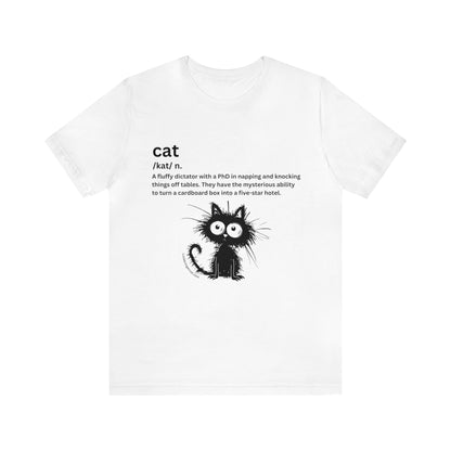 Funny Cat Lovers T-Shirt-Cat Definition-PhD in Napping