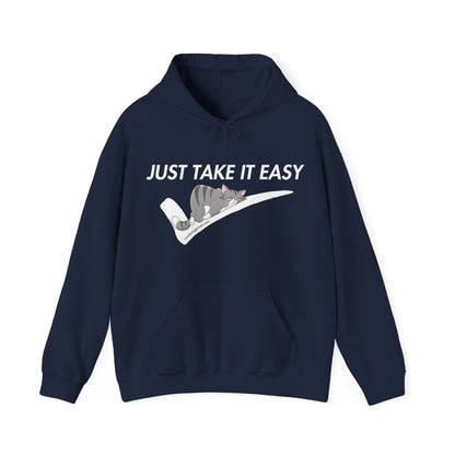 Funny Hooded Sweatshirt - Just Take It Easy