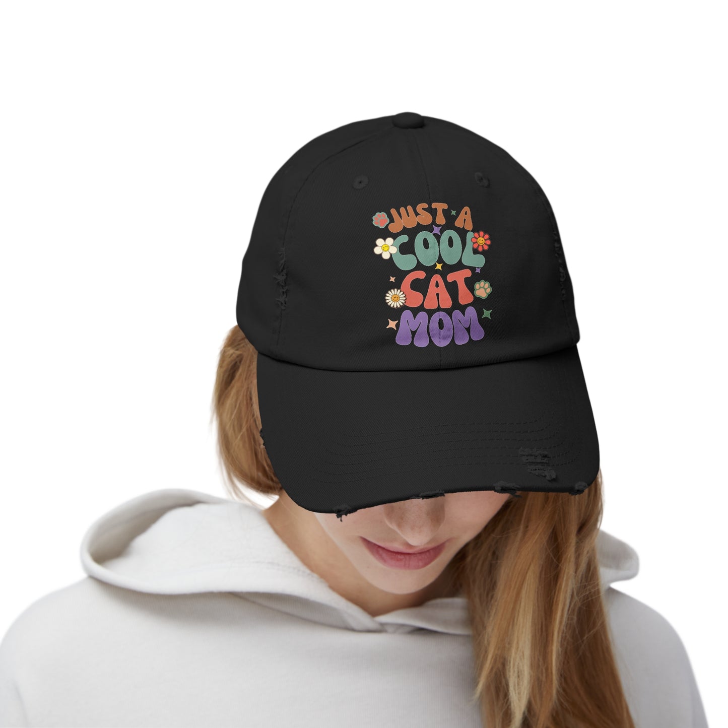 Cap For Cat Moms- Just A Cool Cat Mom Hat