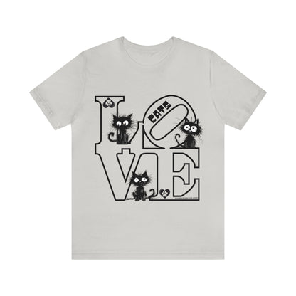 Love Cats T-Shirt- Funny Cat Lovers Tee-Valentines Edition