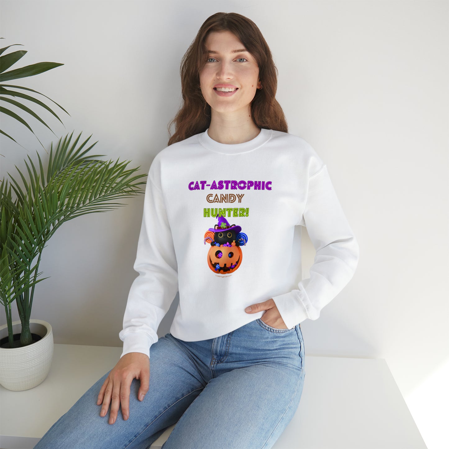 Crewneck Sweatshirt - Catastrophic Candy Hunter