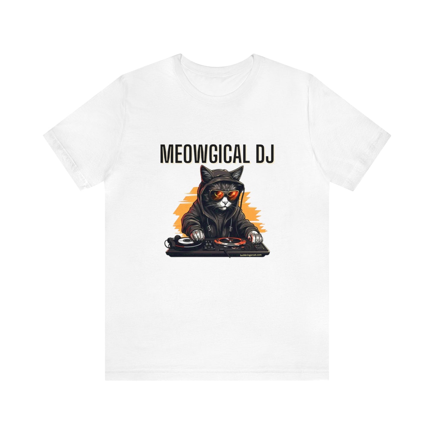 Cat and Music Lovers T-shirt-Funny DJ Shirt