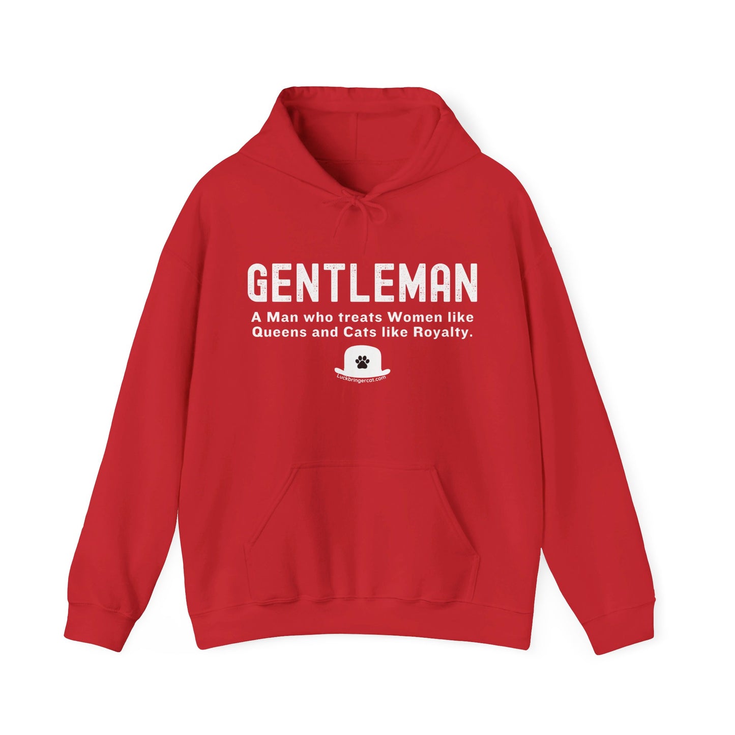 Funny Hooded Sweatshirt for Cat Lover Men- Gentleman Hoodie