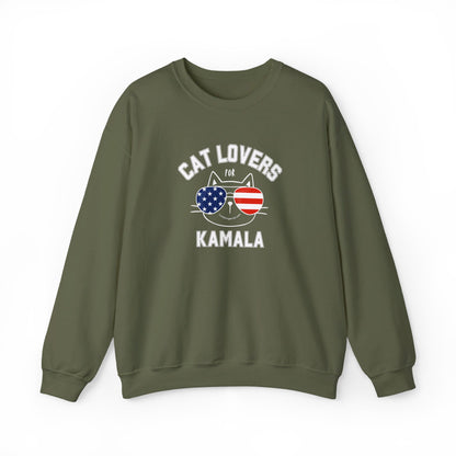 Cat Lovers For Kamala Harris 2024 US Presidential Election Sweatshirt