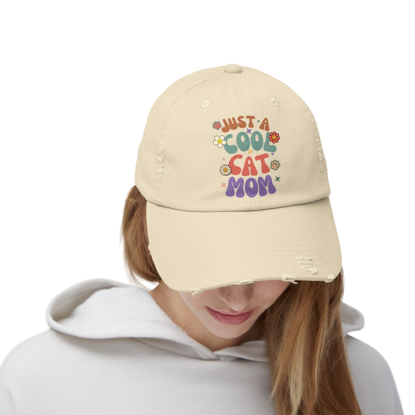 Cap For Cat Moms- Just A Cool Cat Mom Hat