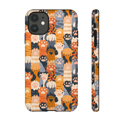 Premium-quality tough protective phone cases for iPhone, Samsung and Google phones - Colorful Paws for Pet Lovers