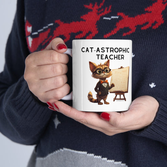 Funny Coffee Mug for Teachers especially for cat lovers