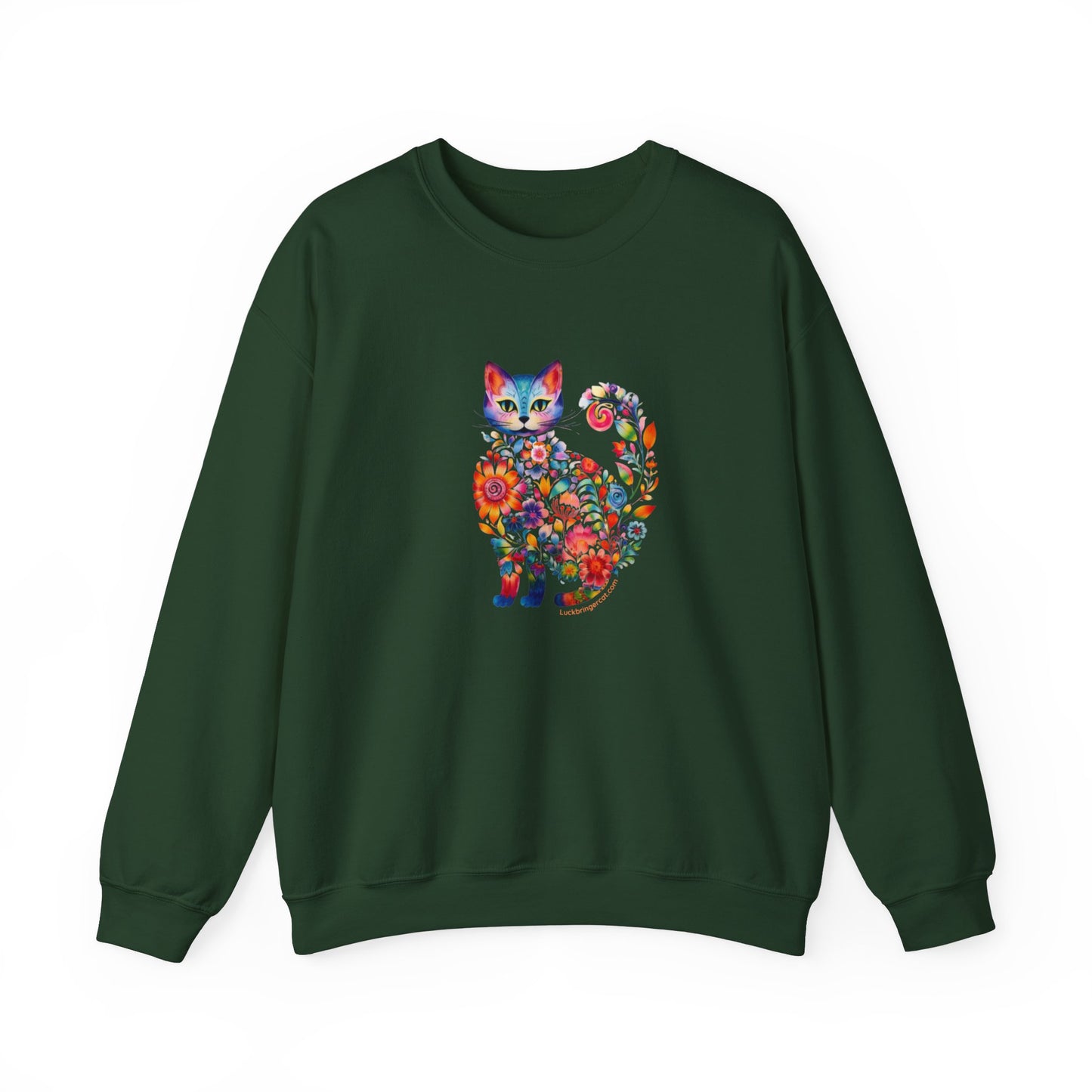 Floral Cat Lover Sweatshirt