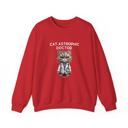 Sweatshirt for Cat Lover Doctors-  Funny Catastrophic Doctor Unisex Sweater