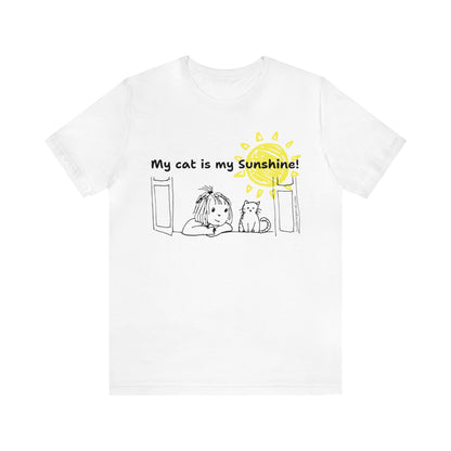 T-Shirt-My Cat Is My Sunshine-Cat Mom Gift