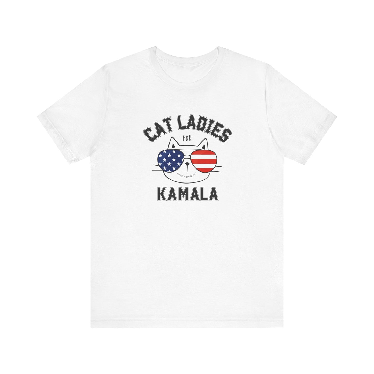 Cat Ladies For Kamala Harris T-Shirt-  2024 US President Election Shirt