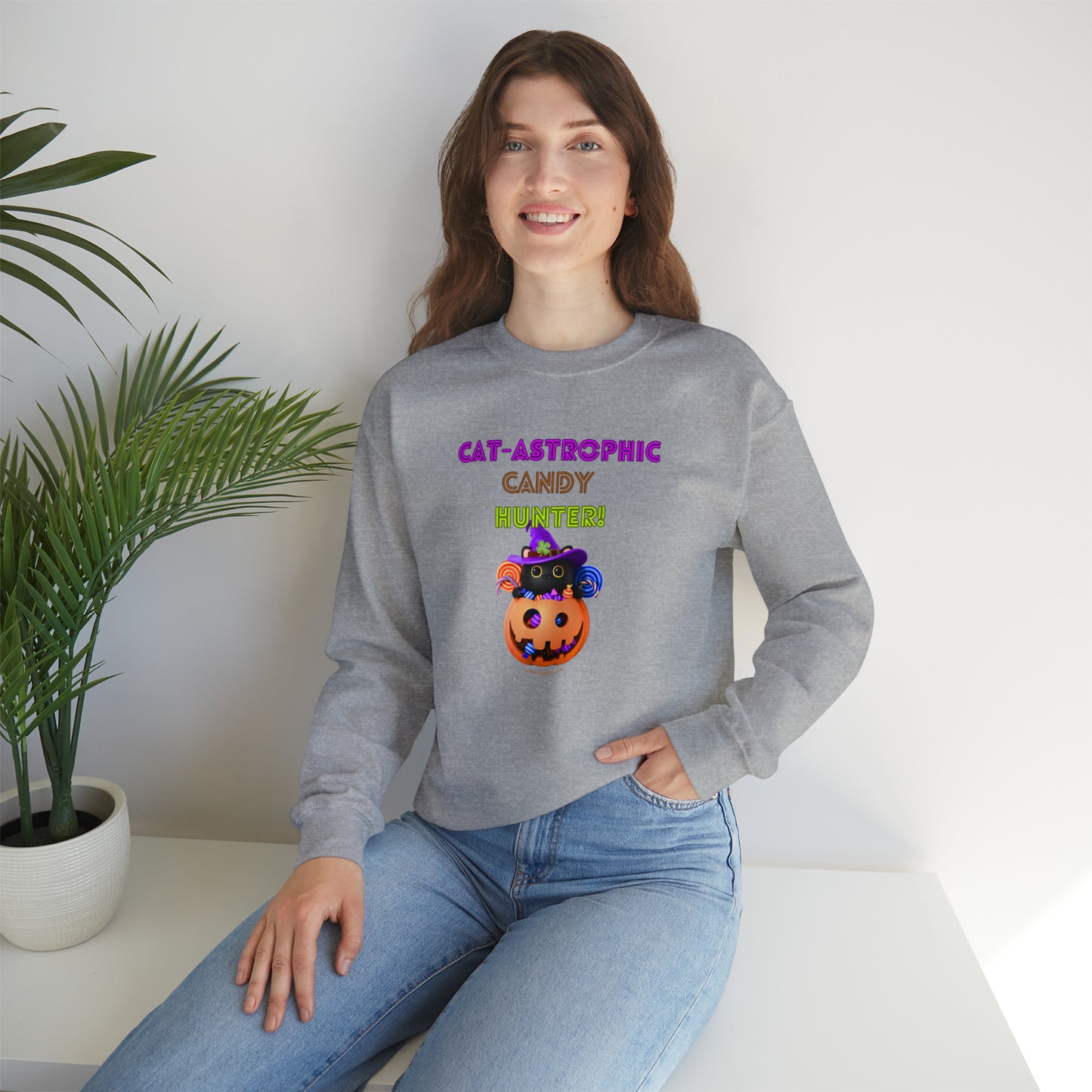 Crewneck Sweatshirt - Catastrophic Candy Hunter