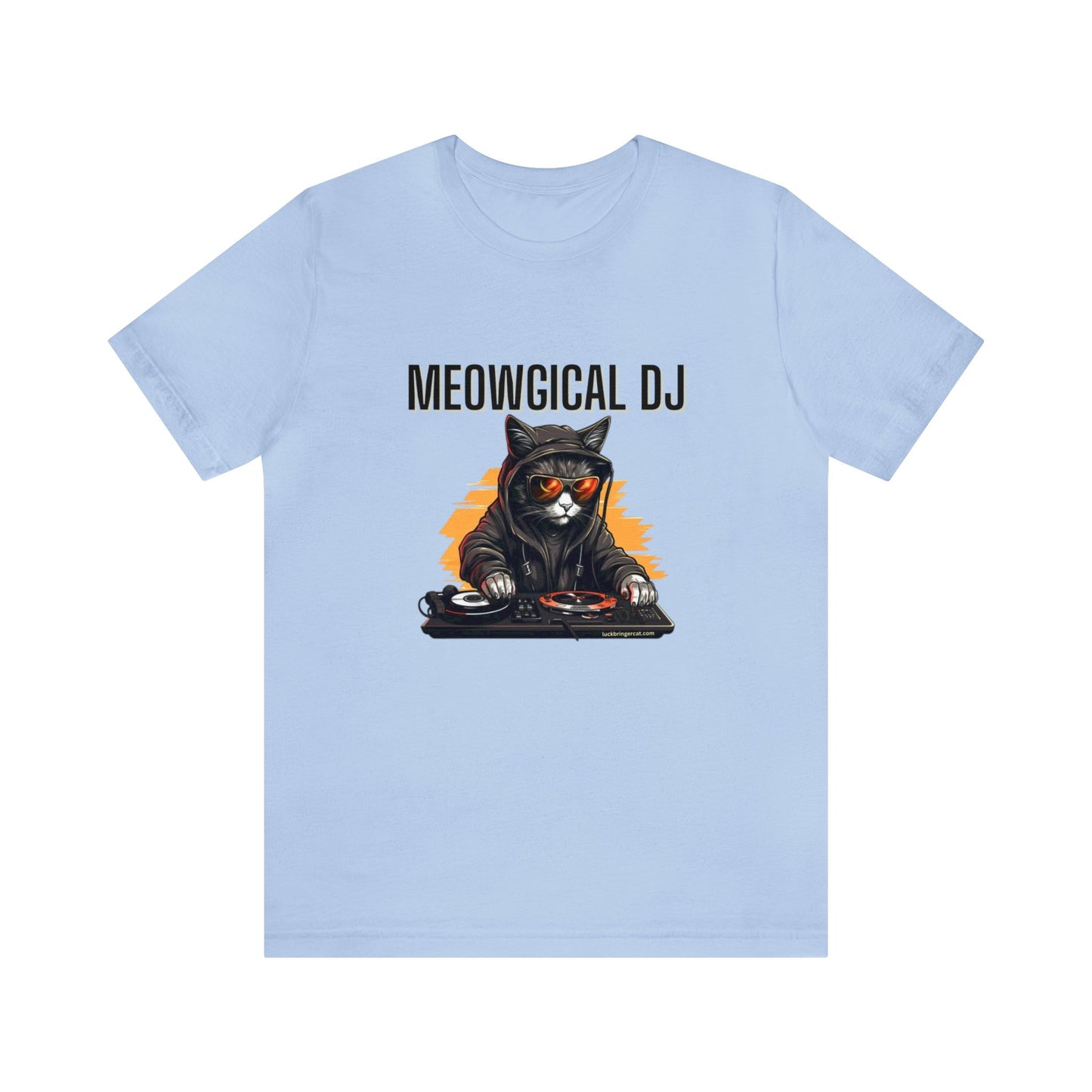 Cat and Music Lovers T-shirt-Funny DJ Shirt