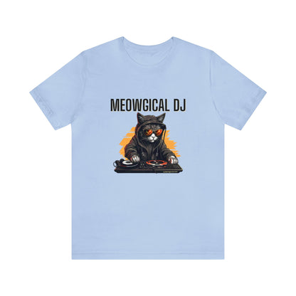 Cat and Music Lovers T-shirt-Funny DJ Shirt