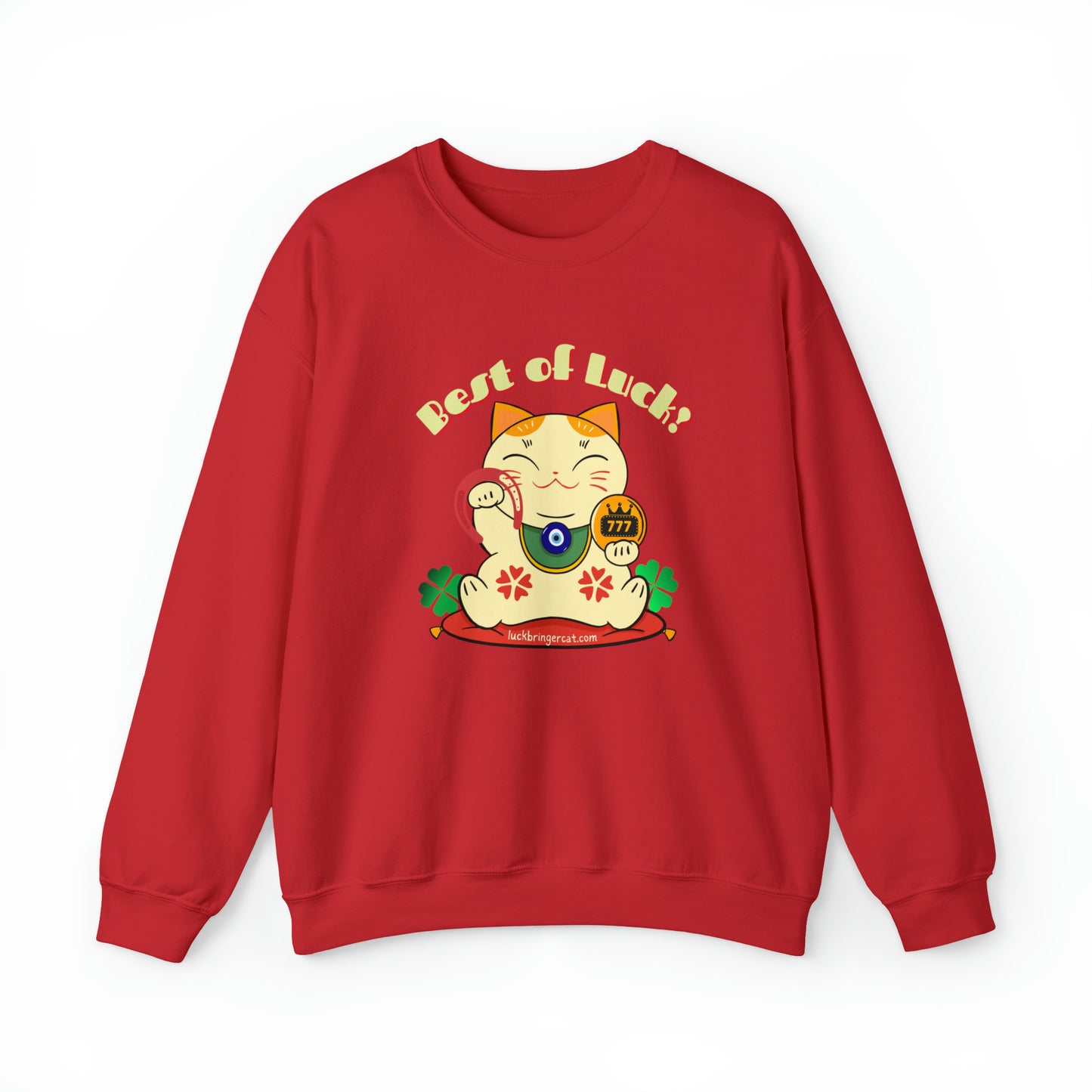 Crewneck Sweatshirt - Lucky Maneki Neko Cat