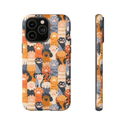 Premium-quality tough protective phone cases for iPhone, Samsung and Google phones - Colorful Paws for Pet Lovers