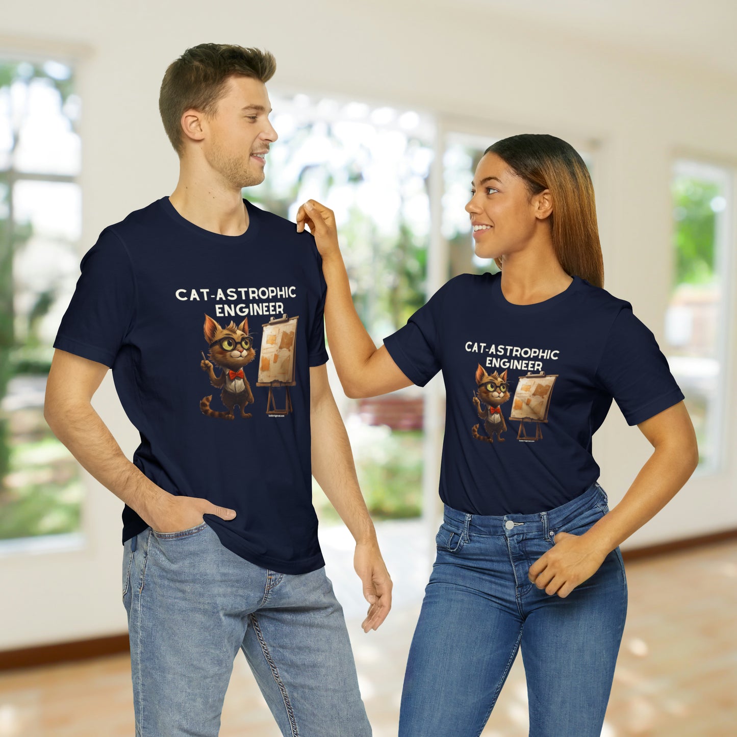 T-Shirt for Cat Lover Engineers- Funny Unisex Engineering Shirt