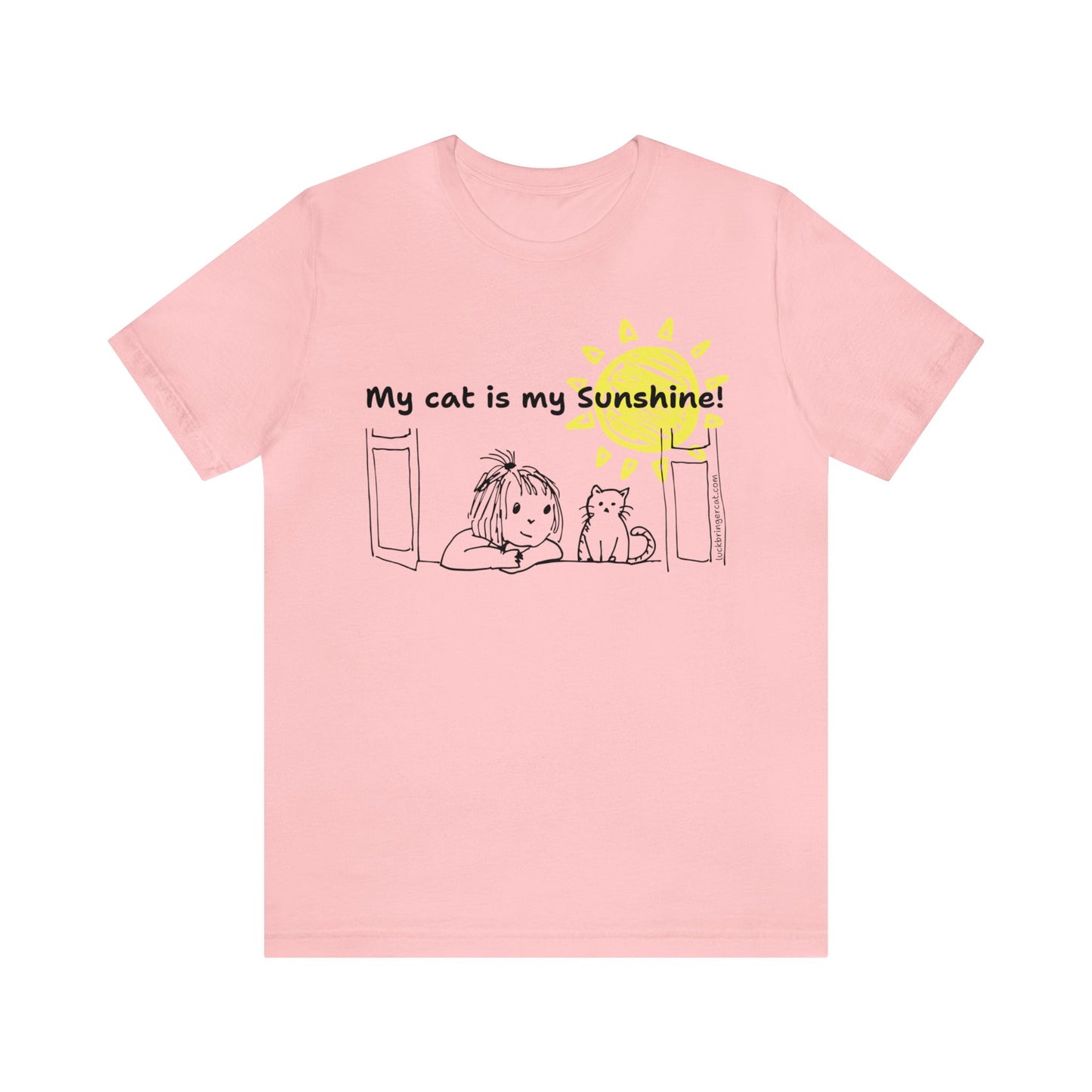 T-Shirt-My Cat Is My Sunshine-Cat Mom Gift