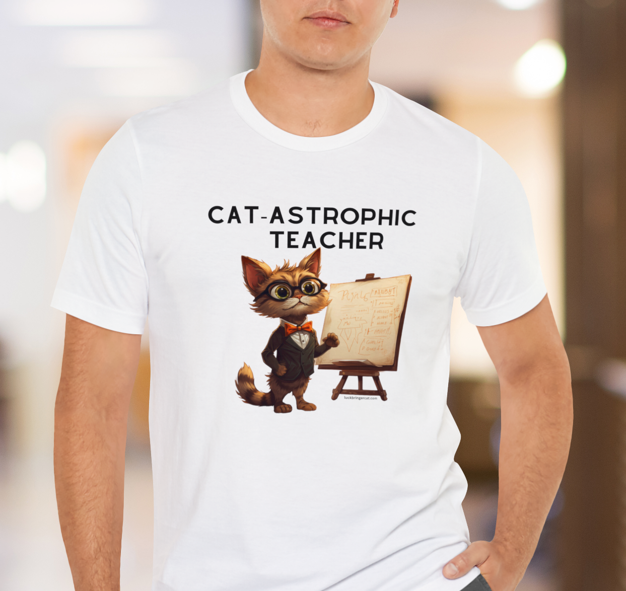 Funny Tshirt for teachers who love Cats - Unique Teacher Gift 