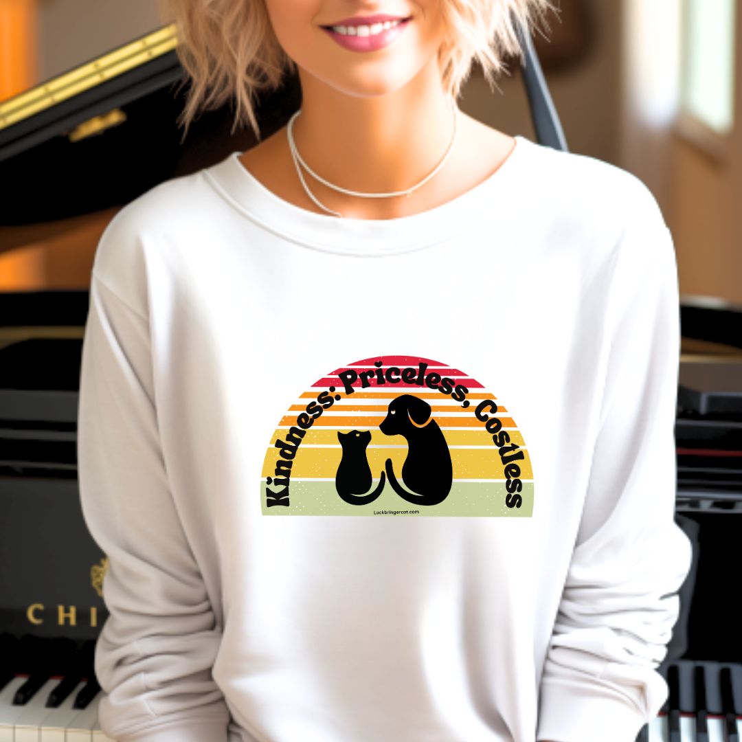 cat and dog lovers retro sweater- gift for pet owners or vets - cat or dog moms mums dads shirt 