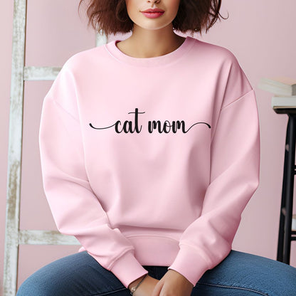 cat mom sweatshirt-cat mom shirt-cat mama shirt-cat mama gift-cat mom gift-gift for cat mom-gift for cat owner-pink sweater