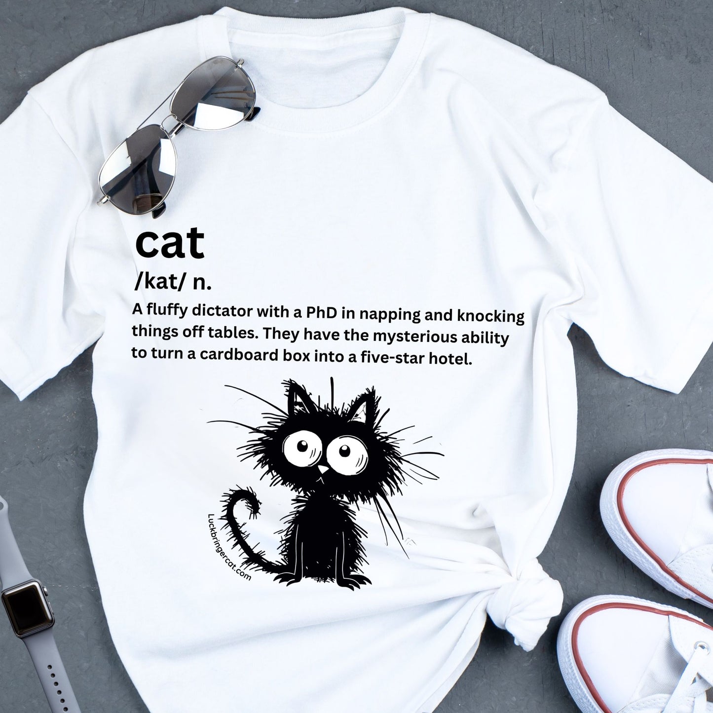 Super funny cat lovers shirt for cat fathers and cat mothers. Cat mom Gift, cat dad gift. cat daddy tshirt, crazy cat lady gift, funny gift for cat lovers