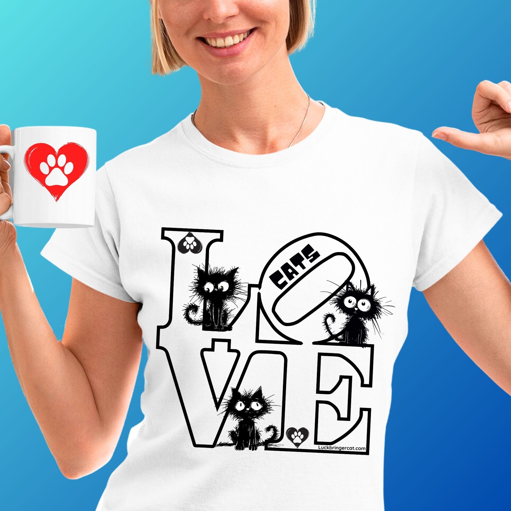 Tshirt Love Cats - Funny Cat Lovers Tee-Valentines Shirt-Gift for cat moms- cat mum shirt- cat dad shirt- cat daddy gift- funny cat dad shirt-funny cat mom shirt- cat birthday adoption gift