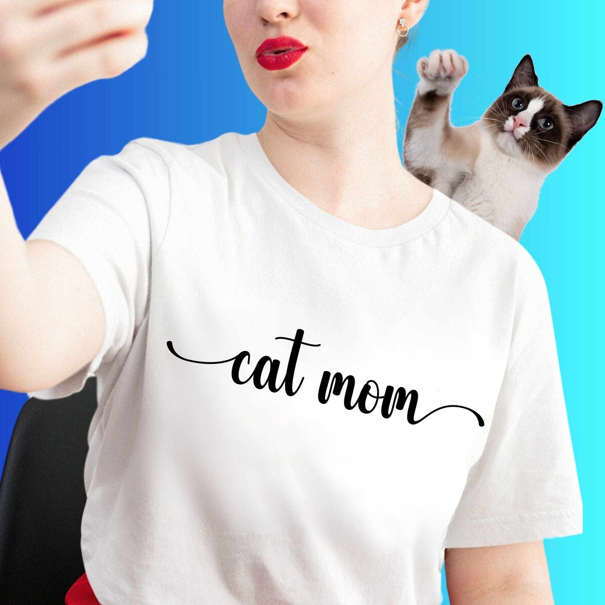 cat mom tshirt- gift for cat mom-cat mother gift-cat gift-cat adoption gift-cat mama gift-cat lover gift for her- cat mom tee-tshirt for cat mother-T-shirt for her-cat shirt 