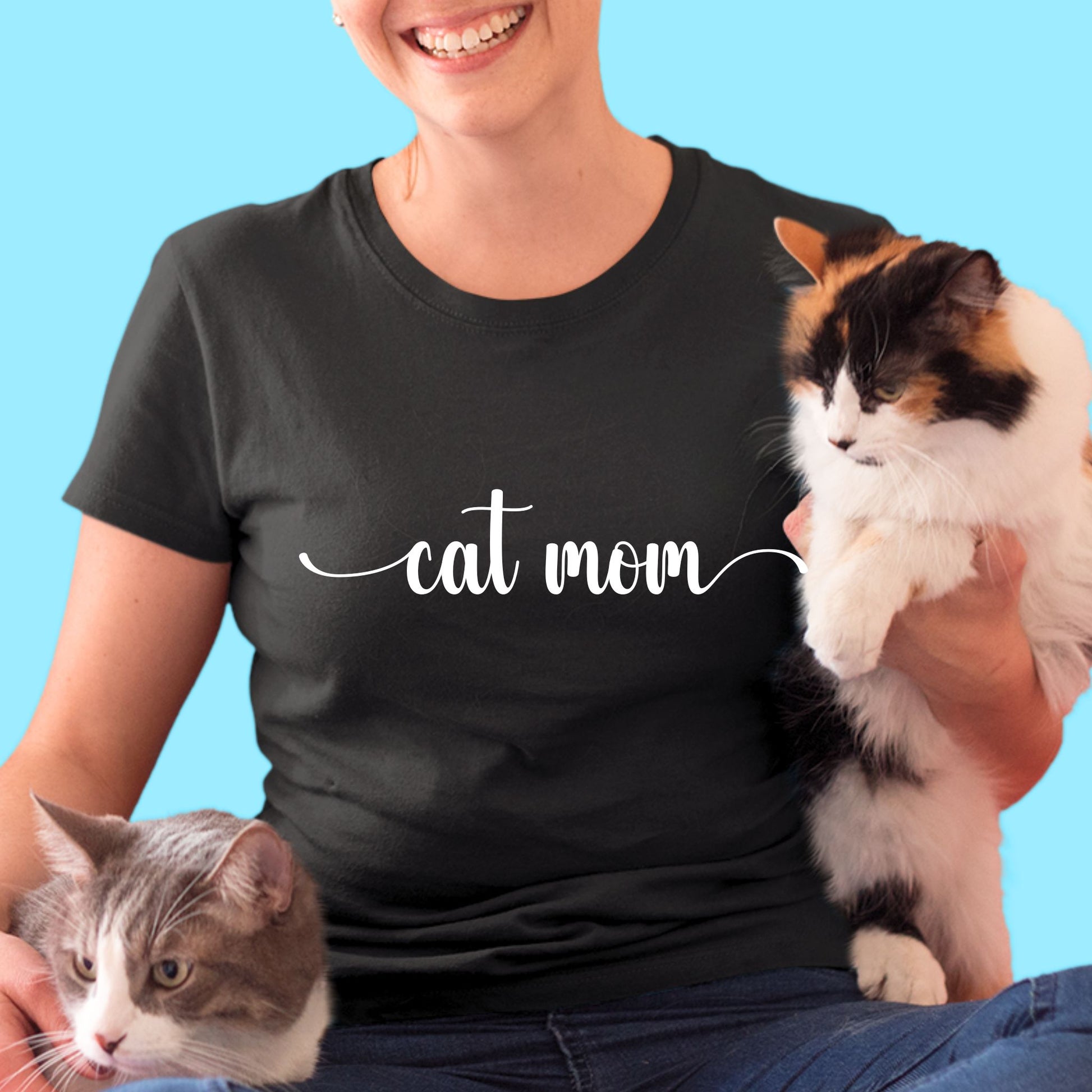 cat mom tshirt- gift for cat mom-cat mother gift-cat gift-cat adoption gift-cat mama gift-cat lover gift for her- cat mom tee-tshirt for cat mother-T-shirt for her-cat shirt