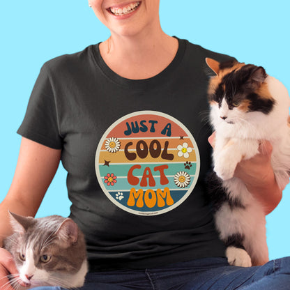 Cool Cat Mom Shirt-Gift for Cat Moms-cat mom gifts-retro shirt for cat lovers-cat mother gift-cat mum tshirt-cat mom tee