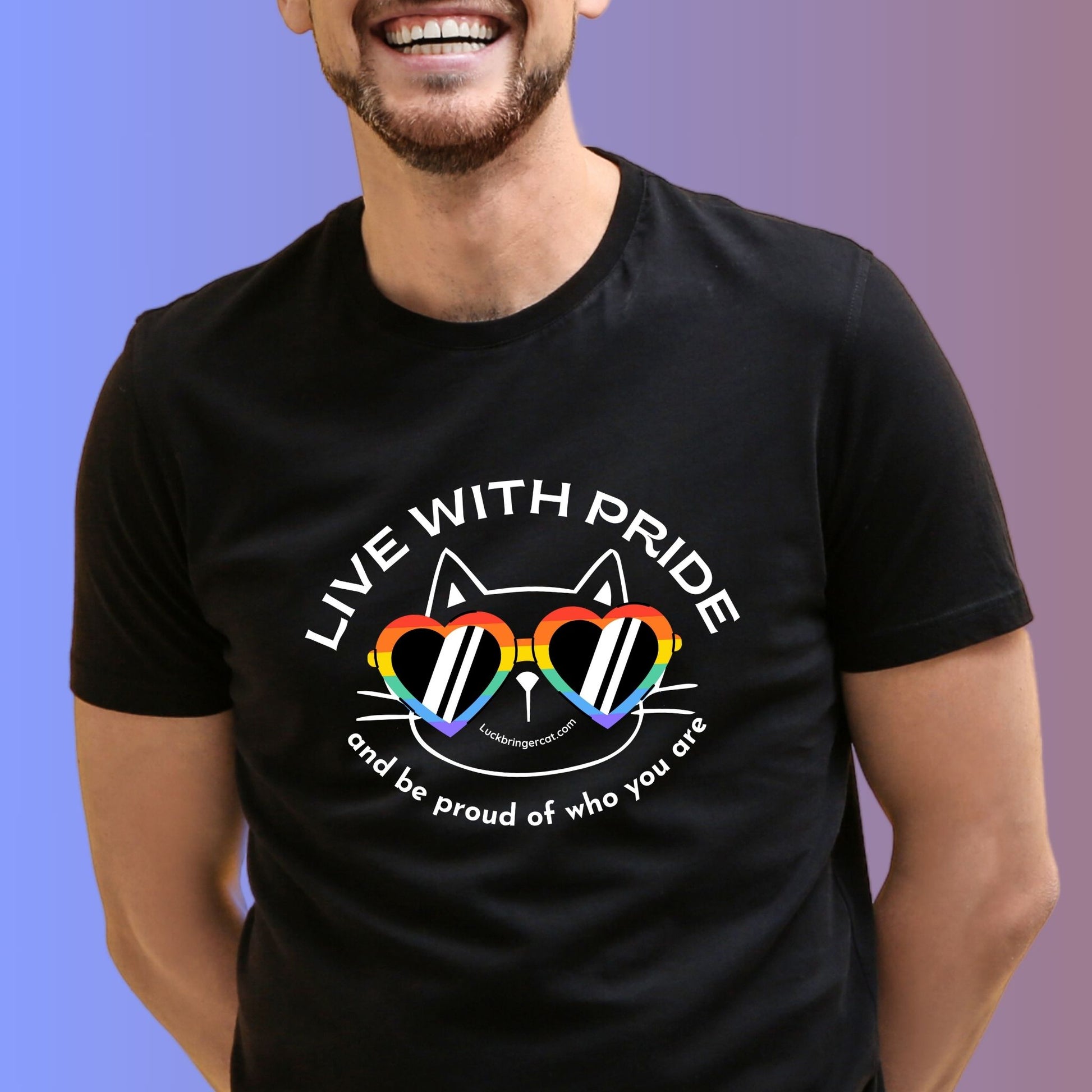 Cat Lovers Pride T-shirt -LGBTQ+ Community Support Shirt- Cat Mom Cat Dad Cat Mum Gift