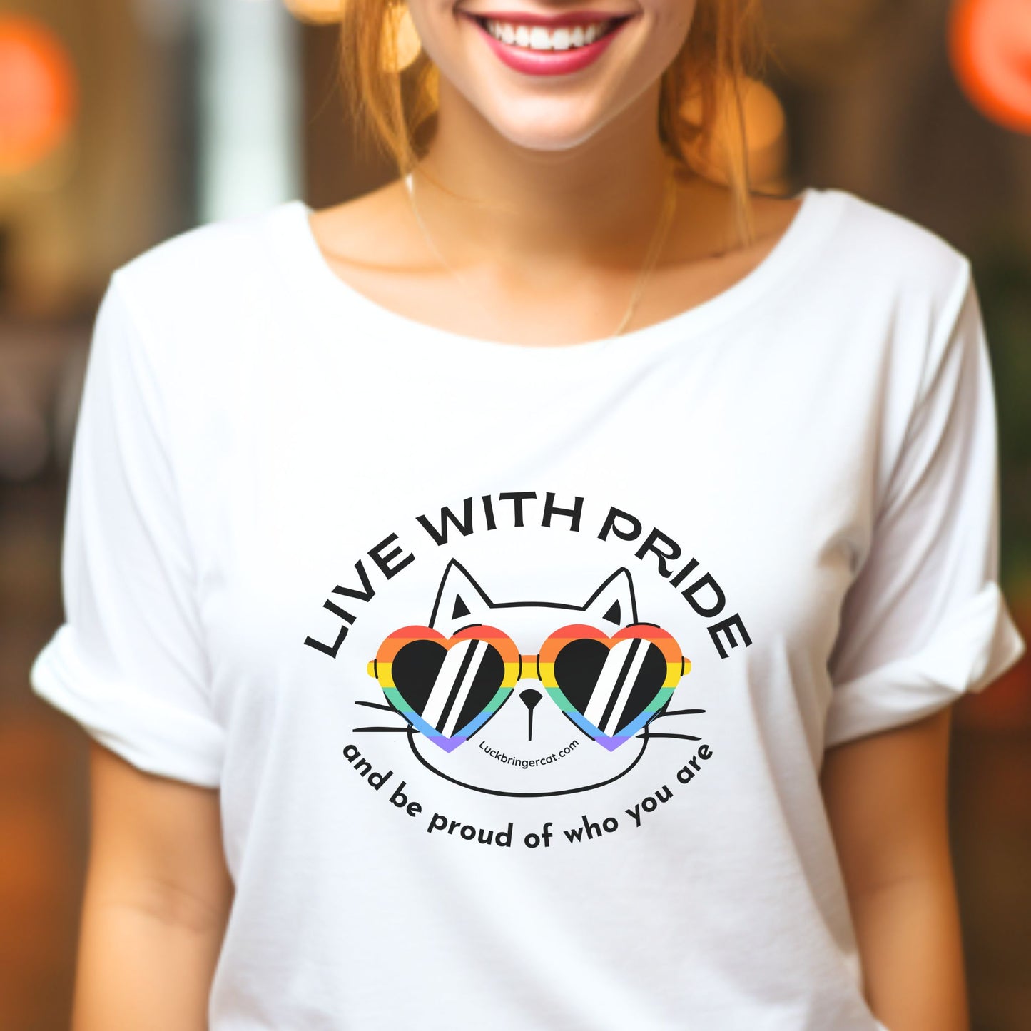 Cat Lovers Pride T-shirt -LGBTQ+ Community Support Shirt- Cat Mom Cat Dad Cat Mum Gift 