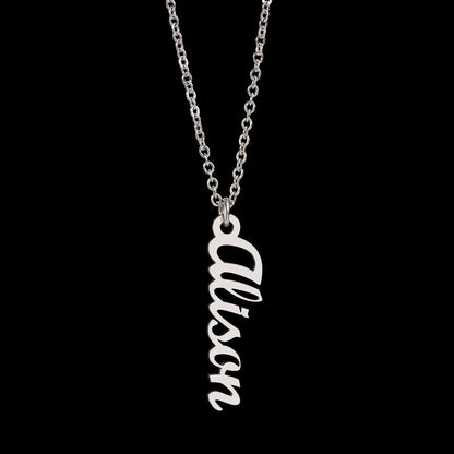 Custom Vertical Name Necklace - Personalized Multiple Names Necklace